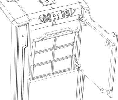 DE LUCHTFILTERS REINIGEN - Stap 1