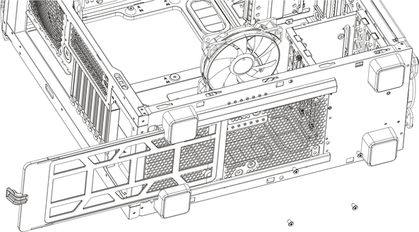 OPTIONELE VENTILATOREN/RADIATOR INSTALLATIE - Stap 4