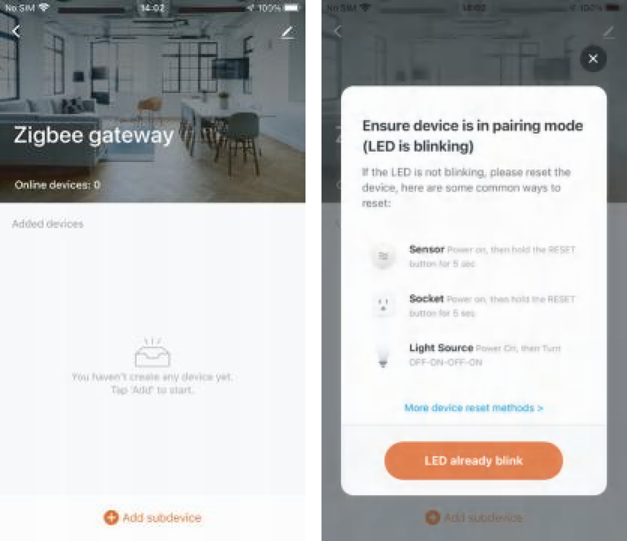 De APP met het apparaat verbinden - Methode 2 - Stap 2