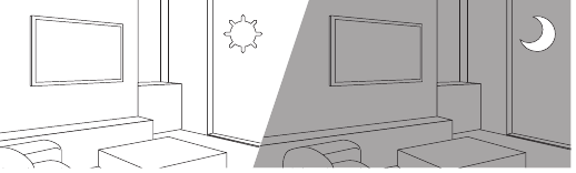 Eco-sensor en schermhelderheid