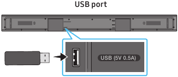 De firmware bijwerken door een USB-apparaat aan te sluiten