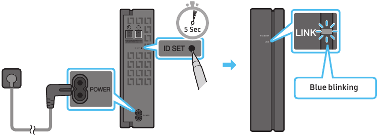 Een SWA-8500S aansluiten op uw apparaat - Stap 2