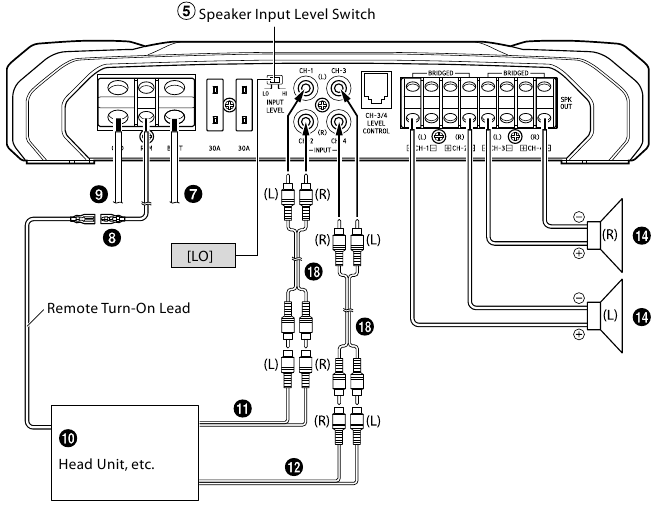 SYSTEEMDIAGRAMMEN - 2-luidsprekersysteem