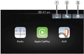 Over startscherm - Wanneer iPhone is aangesloten