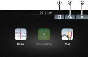 Over startscherm - Wanneer iPhone niet is aangesloten