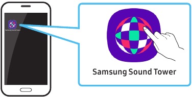 De Samsung Sound Tower-app starten