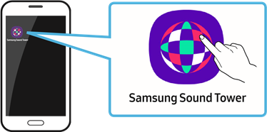 De Samsung Sound Tower-app starten