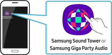 De Samsung Sound Tower starten