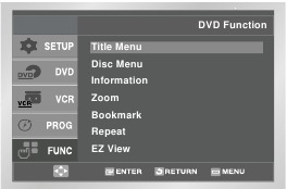 Schermafbeelding van het titelmenu