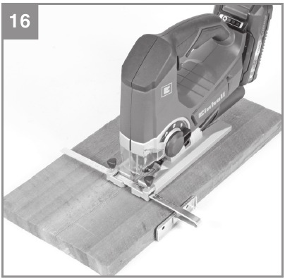 Gebruik - Parallelle zaagsneden maken