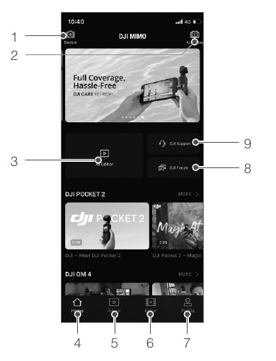 App - Startscherm