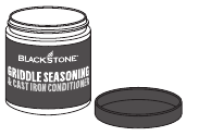 Zwarte stenen kruiden en cast iron conditioner fles