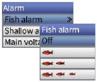 Visalarm instellen