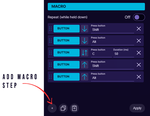 Macro - Step 1