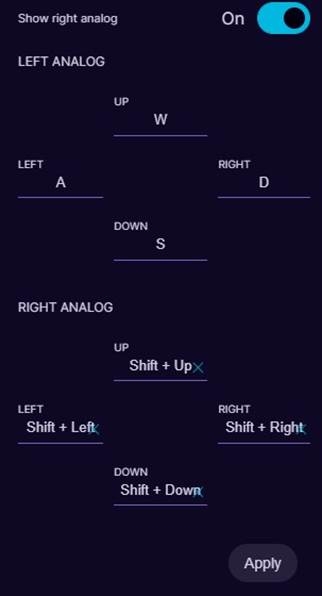 THUMBSTICK INSTELLING - Stap 2