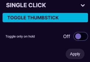 Toggle analog stick mode - Step 1