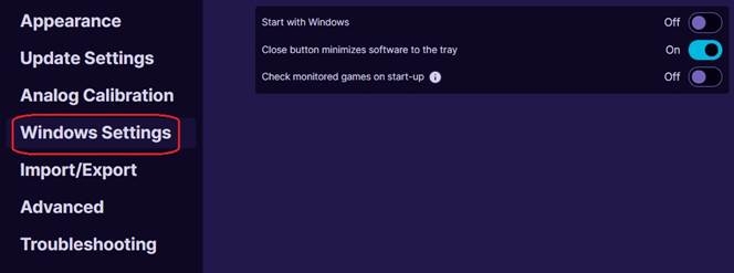 WINDOWS-INSTELLING 