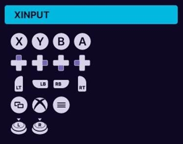 Xinput button