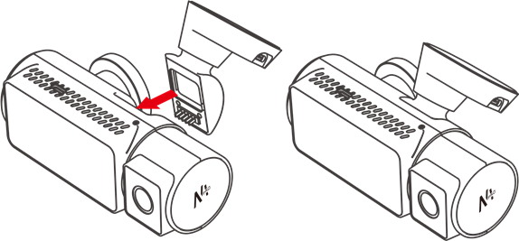 Installatie van de voorste camerabevestiging