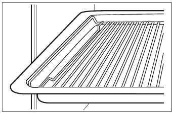 Het rooster en de grill- / braadpan gebruiken - Stap 1