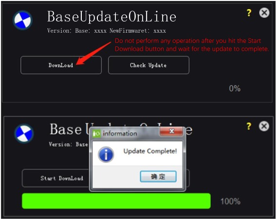Firmware online bijwerken - Stap 3