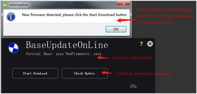 Firmware online update - Stap 2