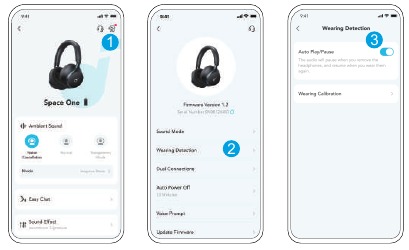 DE DETECTIE BIJ HET DRAGEN INSCHAKELEN IN DE APP