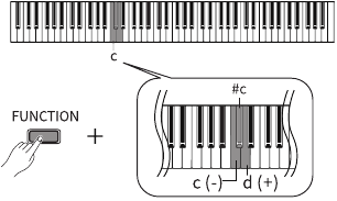 Transpositie-instelling