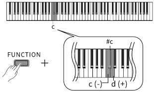 Transpositie-instelling