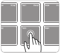Press the keyboard, pad, knob, or slider that you want to edit