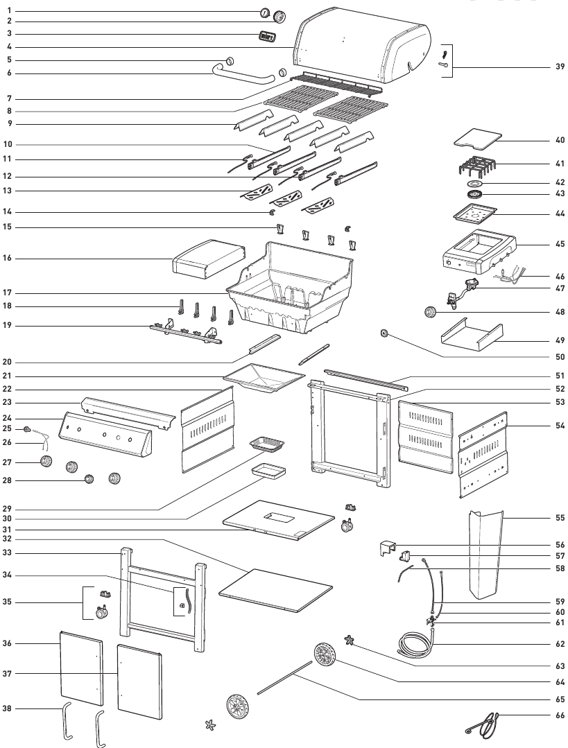 Onderdelenschema GENESIS II E-335
