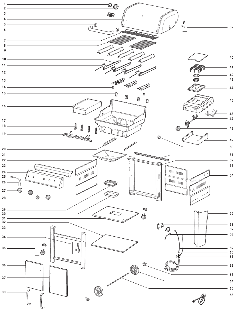 Onderdelenschema GENESIS II S-335