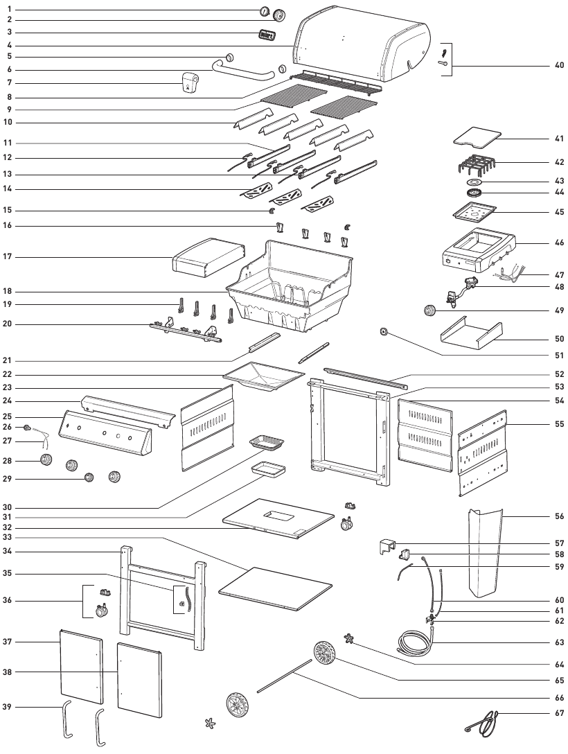 Onderdelenschema GENESIS II SE-335