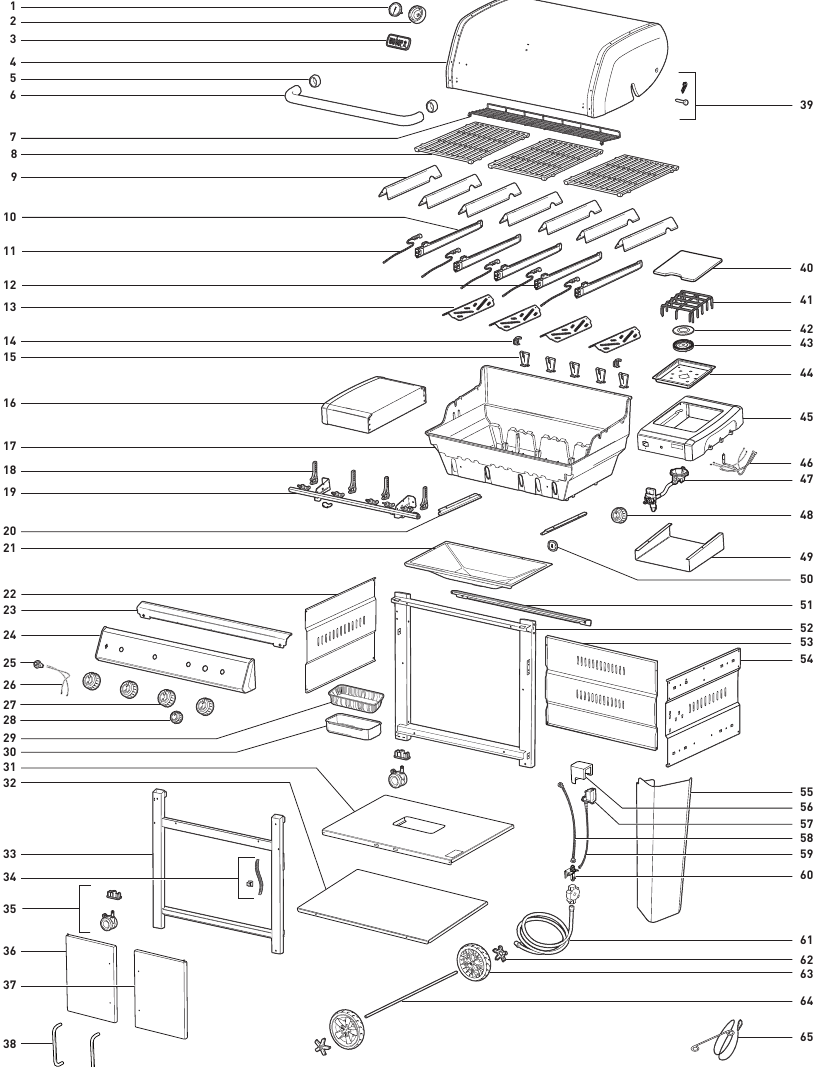 Onderdelenschema GENESIS II E-435