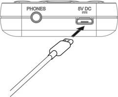 Micro-USB-kabel aansluiten op de Micro-USB-poort