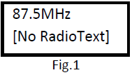 Afbeelding van het FM-display
