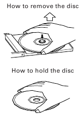 Een compact disc verwijderen