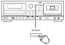 SOURCE-knop
