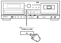 Open CD-lade