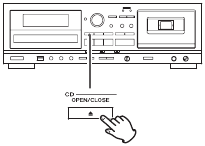 Open CD-lade