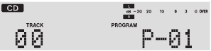 Programma-indicator in CD-modus