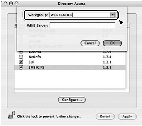 Voorb. voor Gedeelde mappen (Mac OSX 10.2.1 tot 10.4.11) - Stap 3