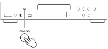 Hoe CD of USB te selecteren