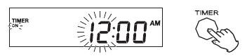 De timer instellen - Stap 1