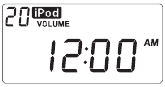 afbeelding van het scherm in iPod-modus