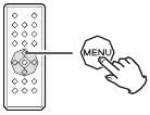 Afbeelding van de MENU-knop