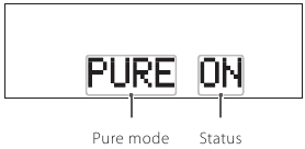Pure modus aan/uit