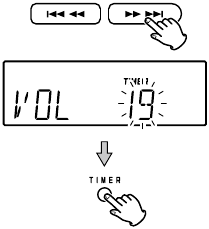 Timer indicator verschijnt