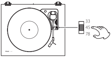 Platen afspelen - Stap 1