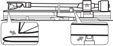 De hoogte van de toonarmlift controleren - Stap 2